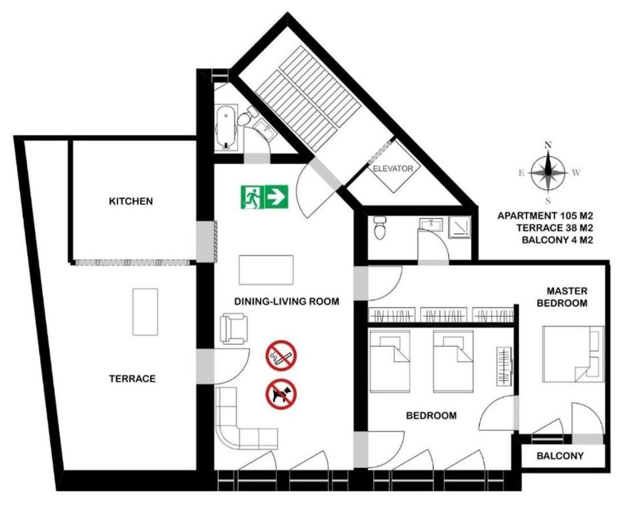 105M2 Penthouse Sea View Rijeka With Free Garage Parking公寓 外观 照片